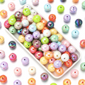 Vibrant AB Plated Round Acrylic Beads - Multiple Sizes (6-16mm)